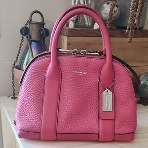 Coach Pink Leather Handbag